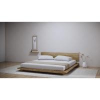 ราคา Muji Bed-2 เตียงมินิมอล มูจิๆ ขากลึงเตี้ย #เตียงไม้สัก #เตียงโมเดิร์น (10627974936)