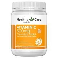 ราคา Healthy Care Vitamin C 500mg chewable 500 เม็ด วิตามินซีบริสุทธิ์ของแท้จากออสเตรเลีย Exp.08/2024 (8356693614)