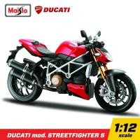 ราคา โมเดลรถ บิ๊กไบค์ Ducati mod. streetfighter S สเกล 1:12 แบรนด์ Maisto โมเดลบิ๊กไบค์ (7204304893)