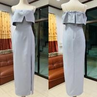 ราคา เดรสออกงานสีเทางานป้าย from690 (18436129863)