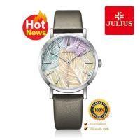 ราคา นาฬิกาข้อมือผู้หญิง JULIUS รุ่น JA-1090 สายหนังสีน้ำตาล ตัวเรือนสีเงิน นาฬิกาแฟชั่นสวยหรู สินค้าใหม่ราคาถูก100% (2332435400)