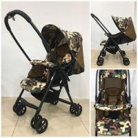 ราคา รถเข็นเด็ก combi รุ่น mechacal first ลายทหาร limited edition (1043970812)