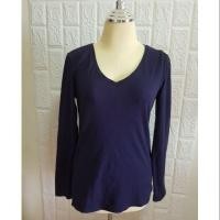 ราคา เสื้อยืดแขนยาวคอวี GIORDANO ไซส์ L สีกรม แขนยาว อก 34-38 นิ้ว (1752930926)