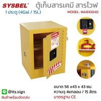 ราคา ตู้เก็บสารเคมี ขนาด 4 แกลอน / 15 ลิตร สีเหลือง (23427397087)