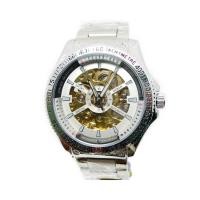 ราคา DEBOR นาฬิกาผู้ชาย ระบบ AUTO กึ่งสปอร์ต ( สีครีมขาว/เงิน ) (139750644)