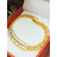 ราคา thaijy K303 สร้อยข้อมือใบมะกอก ใบแห่งความสำเร็จ สร้อยข้อมือผู้หญิงใบมะกอก ประดับคริสตัล&เพชรCZ (20720666106)