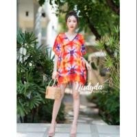 ราคา ผ้ามัดย้อม คุณภาพดี ชายระบาย มาใหม่จ้า 130฿ อก 50" ยาว 29" (5116526849)