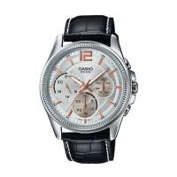 ราคา CASIO นาฬิกาข้อมือผู้ชาย เรือนสีเงิน-6เข็ม-สายหนัง รุ่น MTP-E305L-7AVDF (255278624)