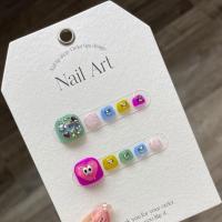 ราคา 【HANDMADE】เล็บปลอม ลายการ์ตูนโดพามีนน่ารัก สีสันสดใส ใช้ซ้ําได้ และถอดออกได้ สําหรับตกแต่งเล็บเท้า (23052775889)