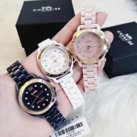 ราคา COACH Tatum Crystal Light Pink Ceramic Ladies Watch 14502754 (2900158830)