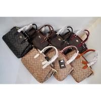 ราคา กระเป๋าถือผู้หญิง COACH ทรงพัด ใบใหญ่ 11”นิ้ว ใส่ของได้เยอะ (6846590356)