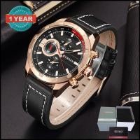 ราคา Curren นาฬิกาข้อมือผู้ชาย แท้ 100% หรูหรา หน้าปัดตกแต่ง สายหนัง รุ่น C8216 (2064212982)