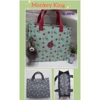ราคา กระเป๋าทรงถือMONKEY KING #10046ผ้านาโนลาย (19070288677)