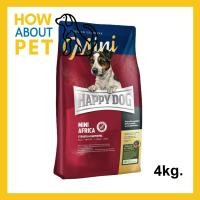 ราคา อาหารสุนัข Happy Dog Mini Africa Grain-Free อาหารสุนัขโตพันธุ์เล็ก เกรน-ฟรี 4กก. (1ถุง) Happy Dog Supreme Sensible Mini (21544473911)
