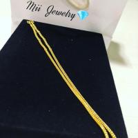 ราคา สร้อยคอลายสี่เสา น้ำหนัก 1 บาทส่วน ลด 100 บาท (949721530)