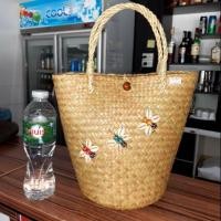 ราคา กระเป๋าสานกระจูด ลายผีเสื้อ 5×7×8 (7838446192)