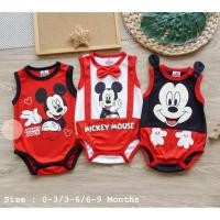 ราคา เซ็ตบอดี้สูทขาเว้า รอมเปอร์​ลาย​ มิกกี้​เมาส์​ สำหรับเด็กแรกเกิด-9 เดือน (9727624046)