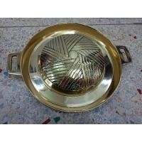 ราคา กระทะย่างเกาหลี กระทะทองเหลือง สำหรับหมูกะทะ ราคาถูก คุณภาพดี (555002428)