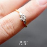 ราคา แหวนเพชร ตัวเรือนทองคำแท้ 18k (20184272416)