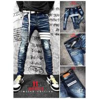 ราคา กางเกงยีนส์ฟอกคาดแถบ Hold'em Denim style (11167995262)