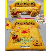 ราคา ที่นอนโซฟาหัวตุ้กตาลายหมีพูห์กับผีเสื้อ ผ้านาโน2in1 พับเป็นโซฟากางออกเป็นเตียง แถมหมอน1 หมอนข้าง1 (1458444284)