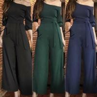 ราคา จั้มยาวสีเขียวเปิดไหล่ข้างเดียว งานไม่ป้ายแต่ผ้าซาร่าอย่างดี (7114195744)