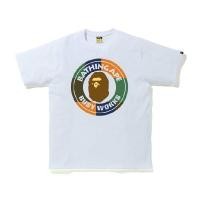 ราคา BAPE Color Block Busy Works Tee (WHITE/ORANGE) (20529900763)