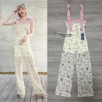 ราคา จั้มสูทขายาวผ้าฉลุลูกไม้ (17020399467)