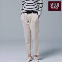 ราคา Muji กางเกงผ้าชิโน เอว 28"-29" สภาพใหม่ (2295388199)