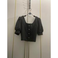 ราคา เสื้อครอปสีดำ หลังสม็อค (21784899877)