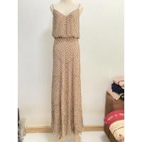 ราคา วิบวับ เดรสปักปล้อง ปักเลื่อม เดรสงานแต่ง สีครีมชมพู Adrianna Papell (15834767593)