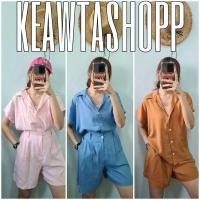 ราคา (มีสีใหม่เข้าเพิ่ม) ชุดเซท เซทลินิน เสื้อกางเกงลินิน ชุดเซทลินิน เสื้อเชิ้ต อกใหญ่ กางเกงเอวสม็อคหลัง มีกระเป๋ากางเกง ! (9115287006)