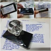 ราคา ตรายางหมึกในตัวหัวเพ็ชร ขนาดด้าม 4x8 cm. (2297180855)