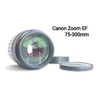 ราคา เลนส์ Canon Zoom EF 75-300 mm f4.5-5.6 (เม้าส์ EF)Ultrasonic มี2 ระบบ af/mf มีmacro ฝาครบ หน้า ท้าย (15550211044)