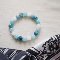 ราคา Stonemestyle-อความารีน บลูอาเกต หินมงคลนำโชคปกป้องอันตรายการเดินทาง นำพาความร่ำรวย เงินทอง (9505614653)