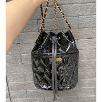 ราคา Moschino vintage bucket bag ทรงจีบ กระเป๋า มอสชิโน่ ของแท้ แบรนด์เนม (9884385507)