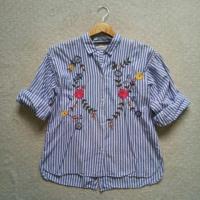 ราคา เสื้อ Zara แท้ งานปักผู้ใหญ่ size s ใส่ได้ (5635857622)