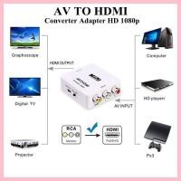 ราคา AV TO HDMI Converter Adapter HD 1080p ตัวแปลงสัญญาณภาพและเสียงจาก AV เป็น HDMI (สีขาว) (2505952096)