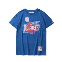 ราคา เสื้อยืดคอกลมBape เสื้อยืดแขนสั้นลําลอง คอกลม ผ้าฝ้าย ทรงหลวม พิมพ์ลายจรวด NBA สีฟ้า สไตล์ฮิปฮอป สําหรับผู้ชาย และผู้หญิ (19252713119)