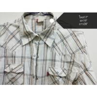 ราคา เสื้อเชิ้ตลายสก็อตแขนยาวมือสอง แบรนด์ลีวายส์ (2226064016)