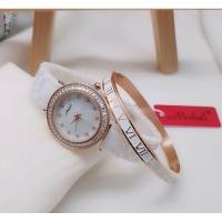 ราคา Mishali นาฬิกาแฟชั่นเกาหลีของแท้ % ประกันศูนย์ไทย นาฬิกาข้อมือผู้หญิง สายสแตนเลส รุ่น Mi-19031 (5316539513)