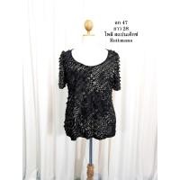 ราคา เสื้อมือสอง เสื้อสาวอวบ อก 47 ยาว 28 นิ้ว แบรนด์ Reitmans เสื้อคอกลม แขนสั้น ผ้าโพลี สแปนเด็กซ์ (6792938318)