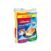 ราคา VILEDA วิเลดา ฟองน้ำ คัลเลอร์ แพ็ค 4 (3335761249)
