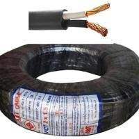 ราคา สายไฟดำ หุ้มฉนวน 2ชั้น เบอร์1.5 VCT 2x1.5 100เมตร สำหรับใช้กำลังสูง และเดินมอเตอร์ หรือเดินสายไฟภายนอก (7661325612)