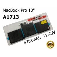 ราคา Battery รุ่น A1713 ของแท้ (สำหรับ Pro 13" Non-Touch Bar Late 2016 - Mid 2017 A1708) แบตเตอรี่ Laptop Battery Original (13510027512)