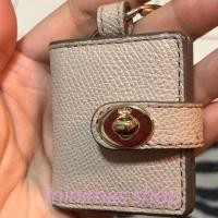 ราคา new พวงกุญแจ Coach โค้ท ใส่รูปได้ ของแท้นะคะ COACH TARTAN POPPY KEY CHAIN PICTURE FRAME (980120033)