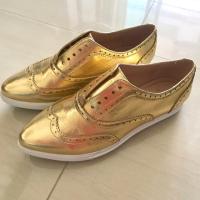 ราคา รองเท้าLYN สีทอง แท้100% (1013876801)