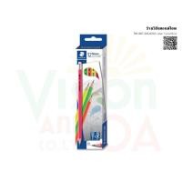 ราคา STAEDTLER ดินสอ 2B สเต็ดเล่อร์ 132 Neon 12 แท่ง (คละสี) (6557314170)