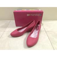 ราคา 4.4ลดราคา‼️รองเท้าคัชชู ส้นสูง ส้นเตารีด หัวแหลม Monobo ชมพู บานเย็น (3756694959)