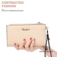 ราคา ของแท้ ส่งไวจากไทย David Jones Paris กระเป๋าสตางค์ หนัง PU สำหรับผู้หญิง สีดำ (18473537838)